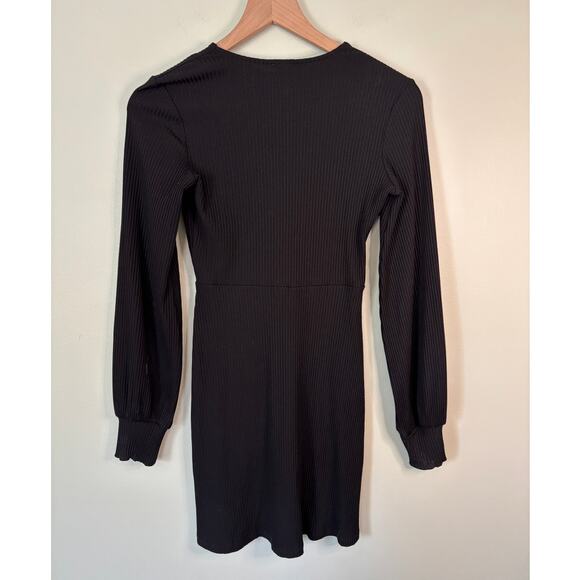 Aritzia Wilfred Black Jeanne Dress, XS Long Sleeve Mini - Picture 3 of 7